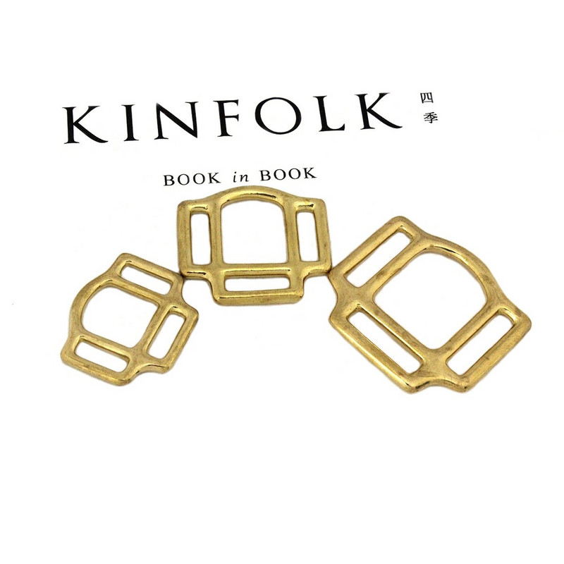 1kom Čvrsti mjedeni ular za konja, četvrtasti, 3-strani ular, kopče, kopče za konjičku opremu Kožna izrada DIY hardverski dodatak