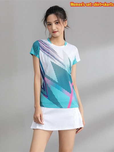 Vrhunska teniska majica Žene Muškarci Badminton Jersey kratke hlače Uniforma za stolni tenis Suknja za ping pong Sportska majica kratkih rukava
