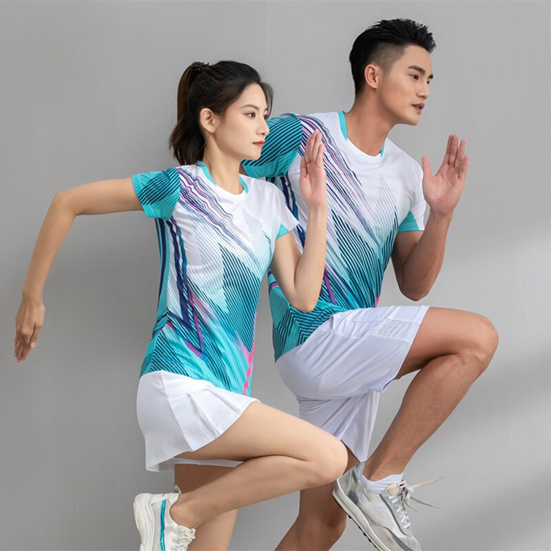 Vrhunska teniska majica Žene Muškarci Badminton Jersey kratke hlače Uniforma za stolni tenis Suknja za ping pong Sportska majica kratkih rukava