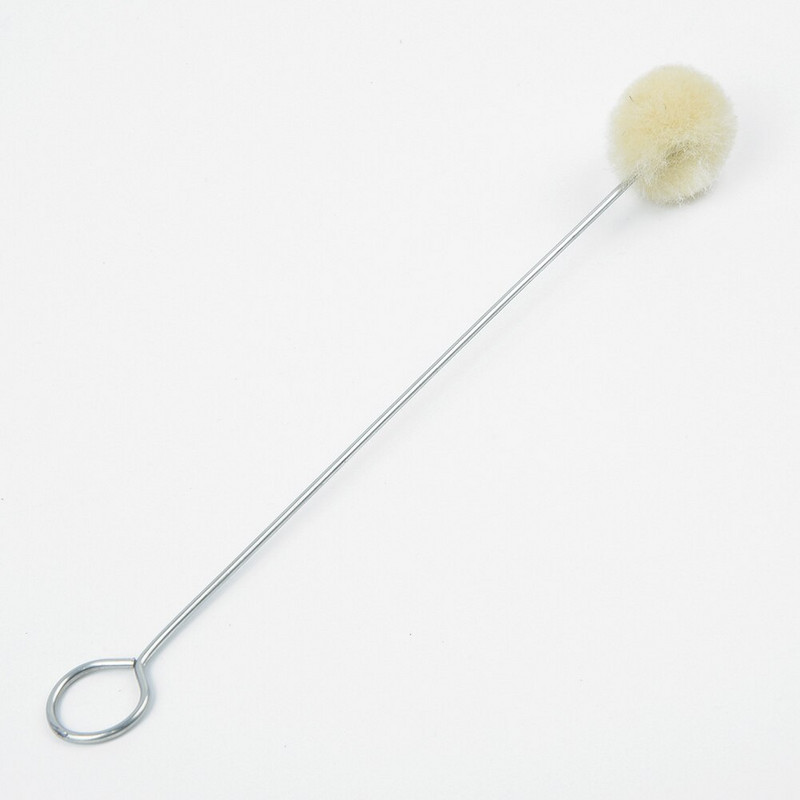 100 τμχ Wool Daubers Ball Brush Leather Dye Dauber & Finish Dyeing Applicator with Metal Handle for DIY Crafts Projects