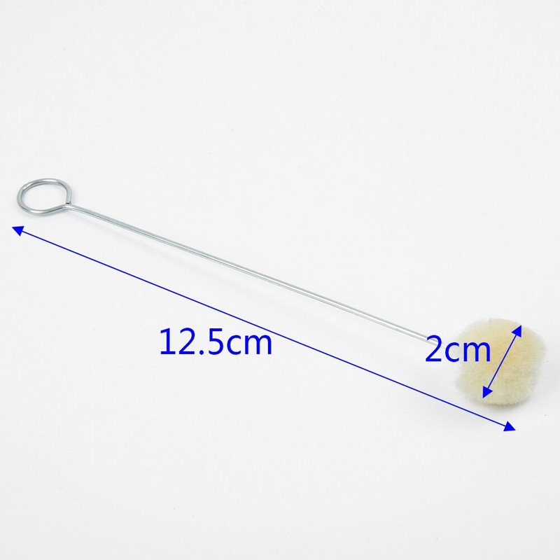 100 τμχ Wool Daubers Ball Brush Leather Dye Dauber & Finish Dyeing Applicator with Metal Handle for DIY Crafts Projects