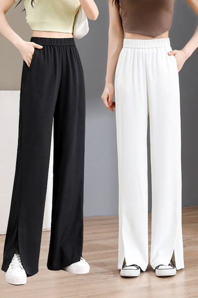 Pantaloni casual cu talie înaltă pentru femei