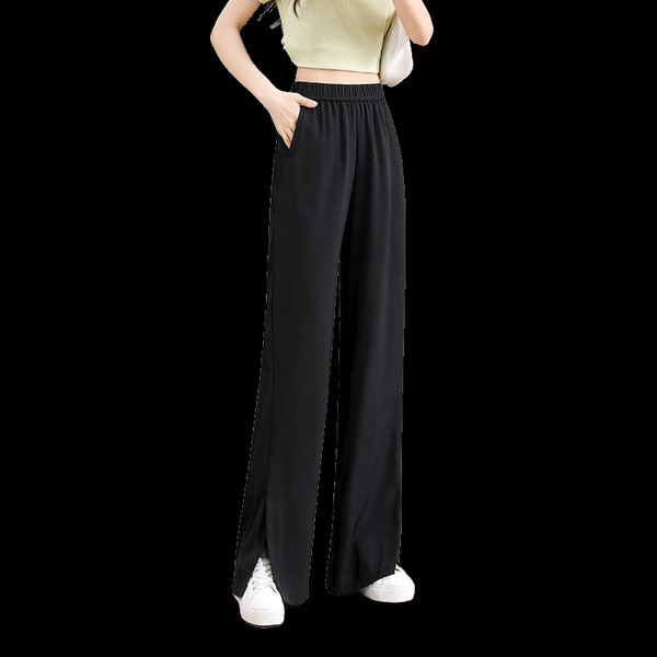 Pantaloni casual cu talie înaltă pentru femei