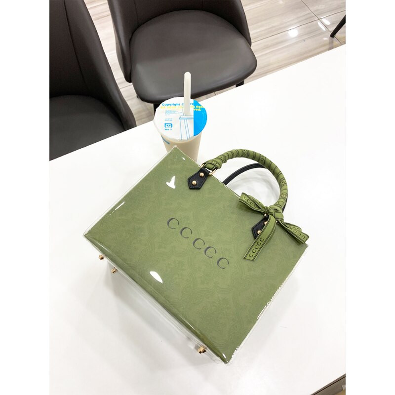 Πακέτο μετασχηματισμού χάρτινης σακούλας μεγάλης επωνυμίας Diy αξεσουάρ χειρός συσκευασία υλικού εργαλείων μάρκας τσάντα αγορών διάφανη τσάντα TPU