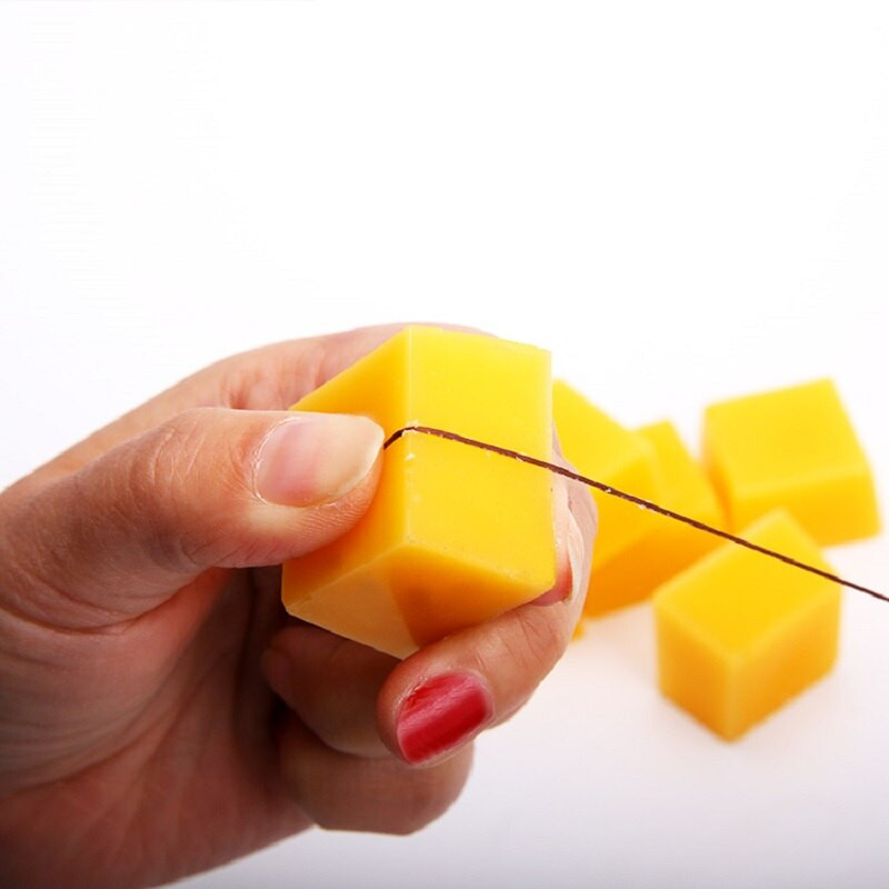Konac Vosak Pribor za šivanje DIY alat Pravokutnik, narančasti blok od pčelinjeg voska, kožna izrada od pčelinjeg voska vodootporna i otporna na vlagu