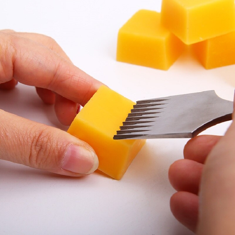 Konac Vosak Pribor za šivanje DIY alat Pravokutnik, narančasti blok od pčelinjeg voska, kožna izrada od pčelinjeg voska vodootporna i otporna na vlagu