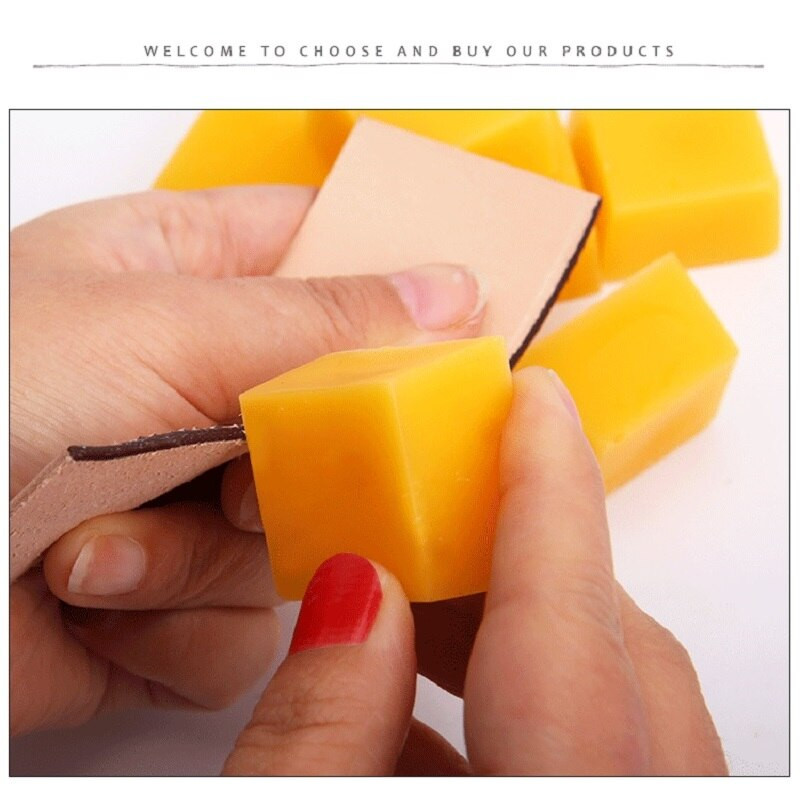 Konac Vosak Pribor za šivanje DIY alat Pravokutnik, narančasti blok od pčelinjeg voska, kožna izrada od pčelinjeg voska vodootporna i otporna na vlagu