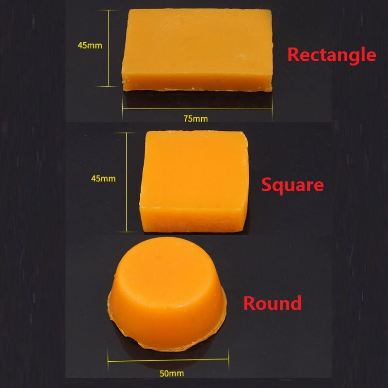 Konac Vosak Pribor za šivanje DIY alat Pravokutnik, narančasti blok od pčelinjeg voska, kožna izrada od pčelinjeg voska vodootporna i otporna na vlagu