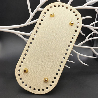 9 värvi Kvaliteetne kootud koti põhi Nahast koti aksessuaarid Käsitsi valmistatud põhi aukudega Isetehtud heegeldatud koti põhi Pu alus