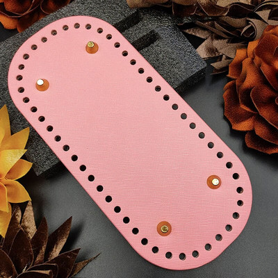 9 värvi Kvaliteetne kootud koti põhi Nahast koti aksessuaarid Käsitsi valmistatud põhi aukudega Isetehtud heegeldatud koti põhi Pu alus