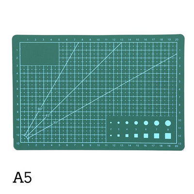 A3 A4 A5 multifunktsionaalne PVC lõikematt DIY käsitöö kunsti graveerimislaud Paber Nikerduspadja küljega nahast lõikelaud