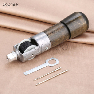 dophee Δερμάτινο Εργαλείο Ραπτικής Ραπτομηχανής DIY Κερωμένο νήμα για δερμάτινες λωρίδες ζώνης ραφής άκρων χειροτεχνίας Εργαλεία παπουτσιών