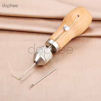 dophee Δερμάτινο Εργαλείο Ραπτικής Ραπτομηχανής DIY Κερωμένο νήμα για δερμάτινες λωρίδες ζώνης ραφής άκρων χειροτεχνίας Εργαλεία παπουτσιών