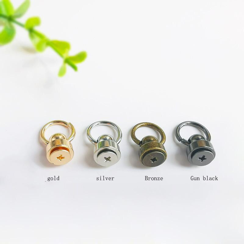 100 buc diametru 8mm/9mm DIY curea inel rotativ cap de călugăr mamelon dimensiunea unghiilor pentru telefon mobil husă geantă din piele nit