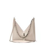 Geometrijska torba za žene od super vlaknaste kože Ins Popuar Ampit torbica preko ramena Metalni lanac Specijalne ženske torbe Novi dolazak 2021.