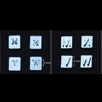Направи си сам кожен перфоратор Инструмент за буквен печат Главни главни букви 26 азбучни кожени занаятчийски печати Работно седло 3,5-7 мм
