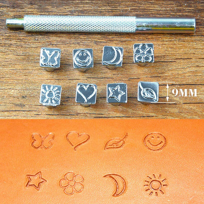 DIY Δερμάτινα Puncher Tools Letter Stamp Tool Κεφαλαία κεφαλαία γράμματα 26 Alphabet Leather Craft Stamps Working Saddle 3,5-7mm