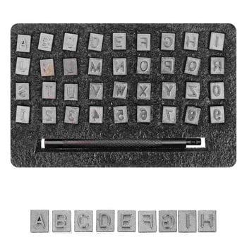 Stampset Metal Alphabet Letter Stamping Punch Tool Tools Numbers Kitletters Craft Steel Leathercraft Embossing Artsupplies