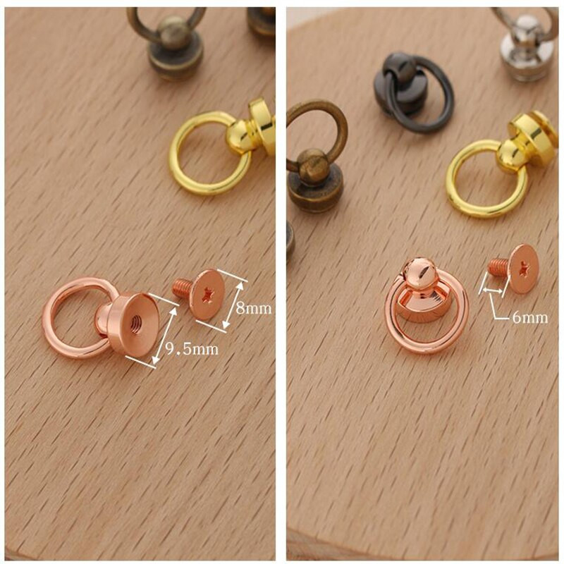 Visokokvalitetni metalni kuglični stup od 10 komada s O prstenom Zakovice Zakovice Zavrtnje za čavle Okrugla glava Spojnice Šiljci Kožni pribor za rukotvorine