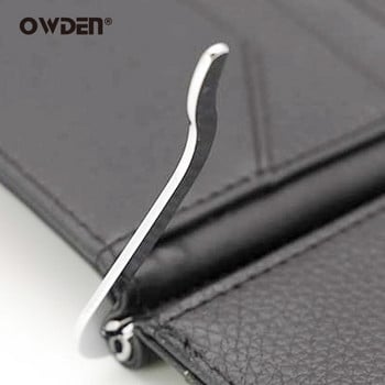 Βάση μετρητών για πορτοφόλι OWDEN Metal Bifold Spring Post Money Clip Bar