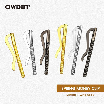 Βάση μετρητών για πορτοφόλι OWDEN Metal Bifold Spring Post Money Clip Bar