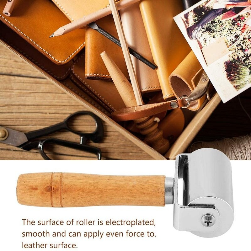 Κύλινδρος ραφής για δέρμα, Εργαλεία πλατό για πάπλωμα, Δερμάτινος κύλινδρος πρέσας, δερμάτινος τσακιστή άκρων και λείανση, ρολό δερμάτινη κόλλα