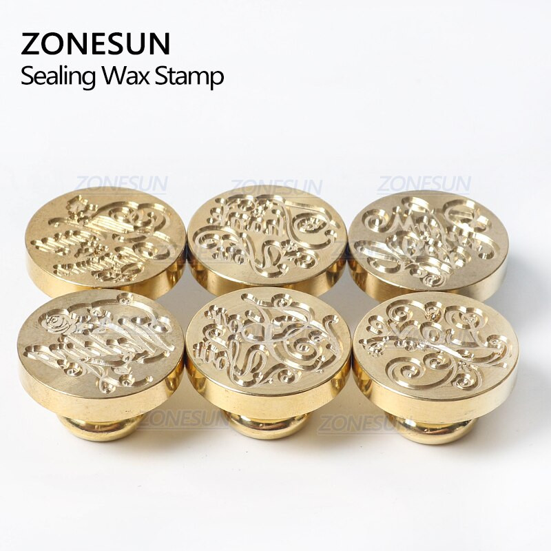 ZONESUN Φράση ευλογίας Σφραγίδα με ξύλινη λαβή για συσκευασία δώρου Γράμμα φάκελοι δέματα Προσκλητήρια γάμου