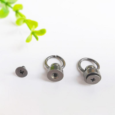 10 kom / lot 9 mm mjedeni prsten za povlačenje Vijci Zakovice DIY rukotvorine Kožne torbe Dekoracija Glava redovnika Šiljci Hardver Dodaci za kopče za nokte