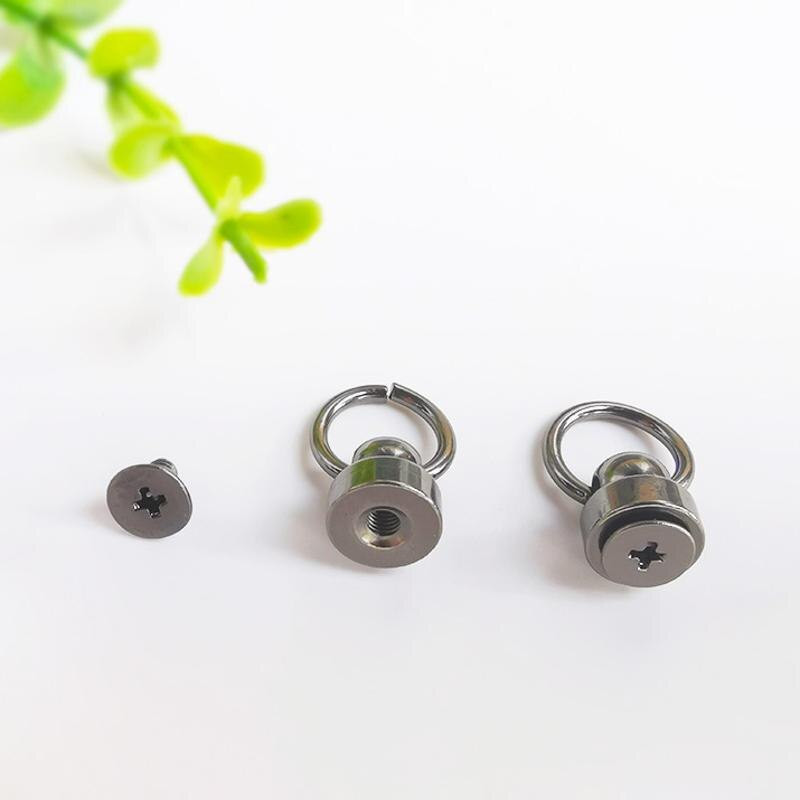 10 kom / lot 9 mm mjedeni prsten za povlačenje Vijci Zakovice DIY rukotvorine Kožne torbe Dekoracija Glava redovnika Šiljci Hardver Dodaci za kopče za nokte