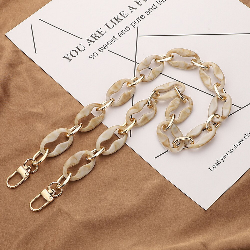 40/60cm Uued akrüülist käekotiketid õlakottide rihm DIY rahakott Vaigust ketid käepidemed rihma osad koti tarvikud koti kett