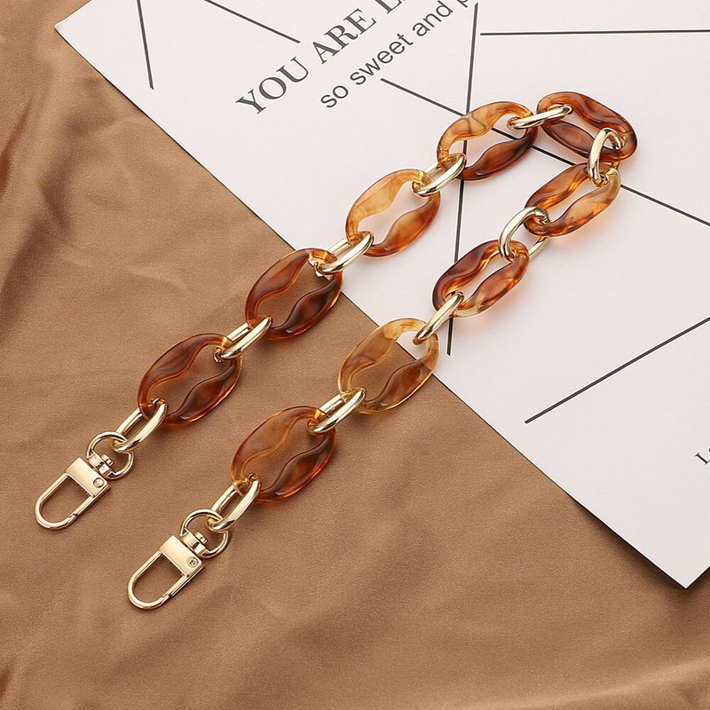 40/60cm Uued akrüülist käekotiketid õlakottide rihm DIY rahakott Vaigust ketid käepidemed rihma osad koti tarvikud koti kett