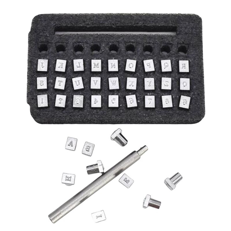 26 τεμ. Alphabet Leather Stamping Printing Punch Tools 26 Αγγλικά γράμματα Σετ μεταλλικών γραμματοσήμων Δερμάτινα εργαλεία Δερμάτινα εργαλεία χειροτεχνίας