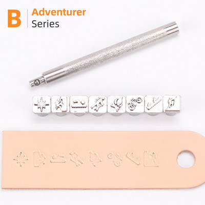 Δερμάτινο Εργαλειοθήκη εκτύπωσης Κράμα σφραγίδα σφράγισης σκάλισμα φυτών μοτίβο εντόμων Δέρμα Χειροποίητο DIY Crafts Making Printing Tool Tool