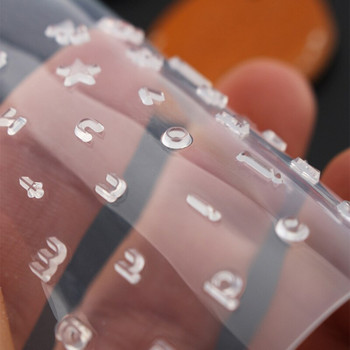 DIY Δερμάτινη γροθιά Διαφανής Αλφαβητάρι Σετ σταμπωτών Αριθμός Γράμματος Πλαστικό Δερμάτινο Εργαλείο Κέρι Σφραγίδα Διάτρησης Χειροποίητο Πρακτικό