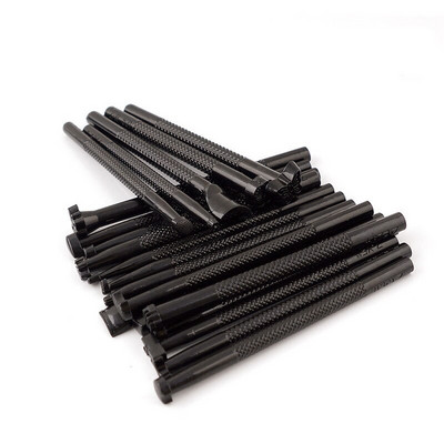 Instrumente de ștampilă din piele Set de ștampile pentru ștampilere Instrumente de fabricare a șailor Instrument de imprimare a pielii Sculptură în piele Lucrări de șai în piele