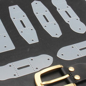 6 tk rihmapael, nahast käsitöötööriistad, läbipaistev akrüülist kellarihma mall Kodu DIY tarvikud kellarihma vorm