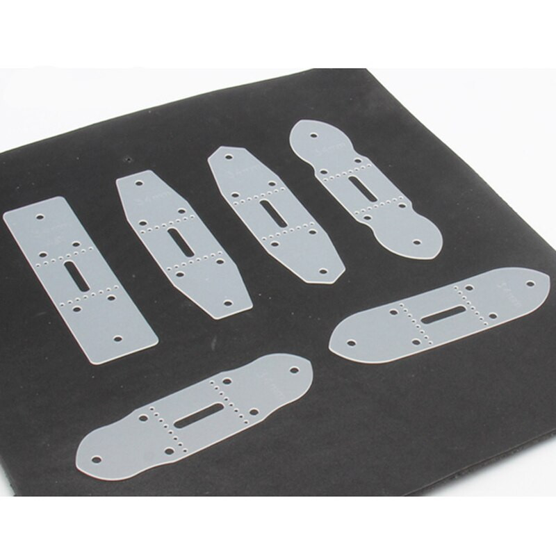 6 tk rihmapael, nahast käsitöötööriistad, läbipaistev akrüülist kellarihma mall Kodu DIY tarvikud kellarihma vorm