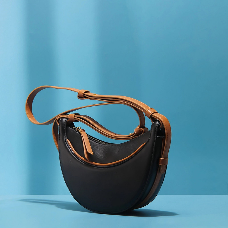 2021 Νέα Arriva Crescent Moon Τσάντα Super Fiber Δερμάτινη χιαστί χιαστί τσάντες ώμου Luxury Fashion Ins Γυναικεία τσάντα Μάρκα Sac