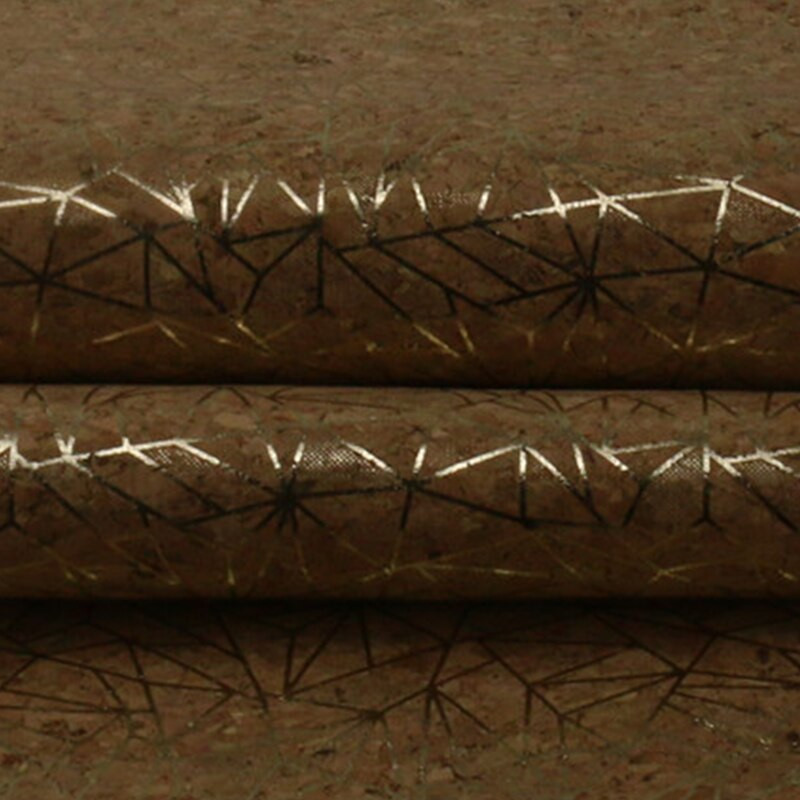 100*138cm Vintažinis minkštas kamštienos odos audinys Ekologiška oda Natūrali kamštiena marginta PU oda lagaminams ir rankinėms