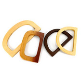 Υψηλής ποιότητας Ξύλινη λαβή Αντικατάσταση DIY τσάντα τσάντα τσάντα λαβές δαχτυλίδι φορητό λουρί τσάντας τσάντα τσάντα αξεσουάρ Χειρολαβή τσάντα