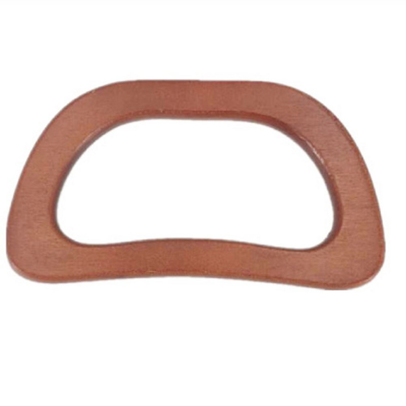 Υψηλής ποιότητας Ξύλινη λαβή Αντικατάσταση DIY τσάντα τσάντα τσάντα λαβές δαχτυλίδι φορητό λουρί τσάντας τσάντα τσάντα αξεσουάρ Χειρολαβή τσάντα