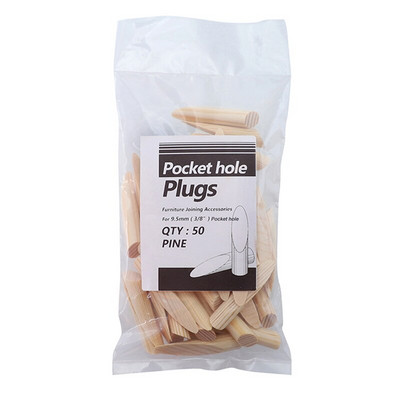 50 buc/set 9,5 mm dopuri din lemn de pin pentru găuri de buzunar pentru îmbinarea găurilor oblice accesorii pentru prelucrarea lemnului DIY
