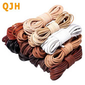 πλάτους 4 χιλιοστών στρογγυλό diy δέρμα σχοινί αγελάδας πρώτης στρώσης μαύρο καφέ επίπεδο δερμάτινο λουράκι βραχιόλι τσάντα τσάντα σχοινί DIY αξεσουάρ