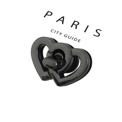 1x Αλουμίνιο Σχήμα καρδιάς Κλειδαριά με στροφές Κλείσιμο αγκράφα Δερμάτινη τσάντα Craft Γυναικεία τσάντα Τσάντα χειρός Κλείσιμο ώμου Αξεσουάρ DIY