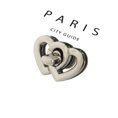 1x Αλουμίνιο Σχήμα καρδιάς Κλειδαριά με στροφές Κλείσιμο αγκράφα Δερμάτινη τσάντα Craft Γυναικεία τσάντα Τσάντα χειρός Κλείσιμο ώμου Αξεσουάρ DIY