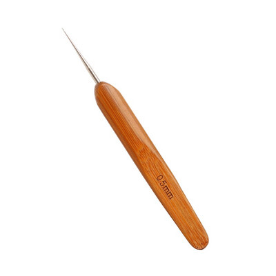IMZAY Profeesional Dreadlock Crochet Bamboo Handle Hook 0,5Mm 0,75Mm 1-Hook 2-Hoks 3-Hoks Needle For Dreads Lock Needle