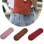 Δερμάτινη οβάλ υφασμένη τσάντα κάτω μέρος DIY Βάση γυναικείας τσάντας ανθεκτική στη φθορά Χειροποίητη τσάντα με βελονάκι κάτω αξεσουάρ