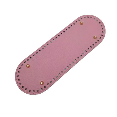 Δερμάτινη οβάλ υφασμένη τσάντα κάτω μέρος DIY Βάση γυναικείας τσάντας ανθεκτική στη φθορά Χειροποίητη τσάντα με βελονάκι κάτω αξεσουάρ