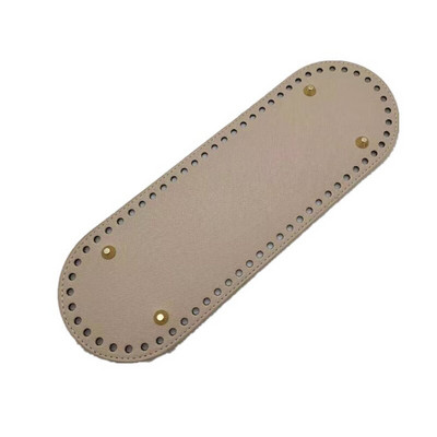 Δερμάτινη οβάλ υφασμένη τσάντα κάτω μέρος DIY Βάση γυναικείας τσάντας ανθεκτική στη φθορά Χειροποίητη τσάντα με βελονάκι κάτω αξεσουάρ