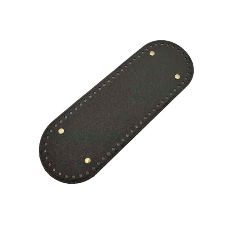 Δερμάτινη οβάλ υφασμένη τσάντα κάτω μέρος DIY Βάση γυναικείας τσάντας ανθεκτική στη φθορά Χειροποίητη τσάντα με βελονάκι κάτω αξεσουάρ